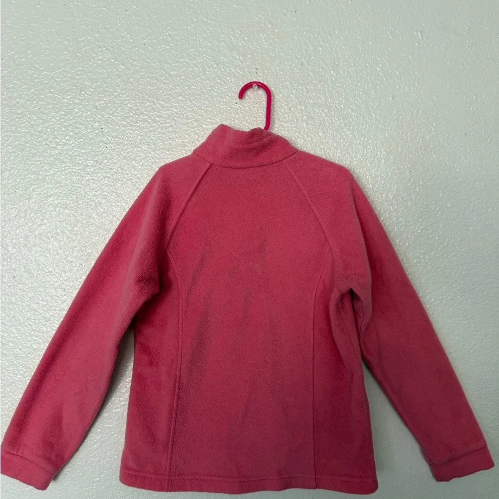 Columbia Kids pink Girls size M full zip  Fleece Jacket